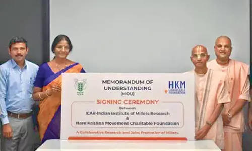 Hare Krishna Movement ties up with ICAR IIMR to boost millet-based food