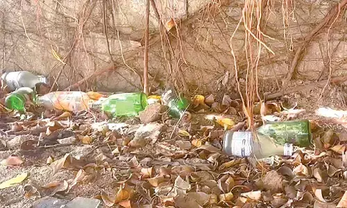Empty liquor bottles spark fresh security concerns at Tirumala Empty liquor bottles spark fresh security concerns at Tirumala