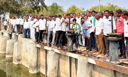 Irrigation water released from Sadar Matt ayacut
