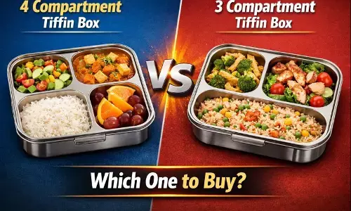 4 Compartment Tiffin Box vs 3 Compartment: Which One to Buy?