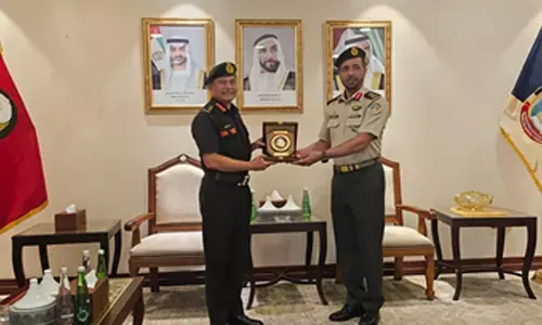 Army Chief General Dwivedi visits UAE National Defence College, highlights evolving global security landscape
