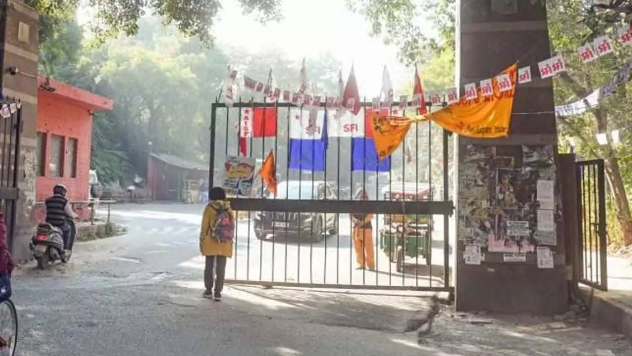 JNU seeks FIR as students raise slogans against PM Modi, Shah JNU seeks FIR as students raise slogans against PM Modi, Shah