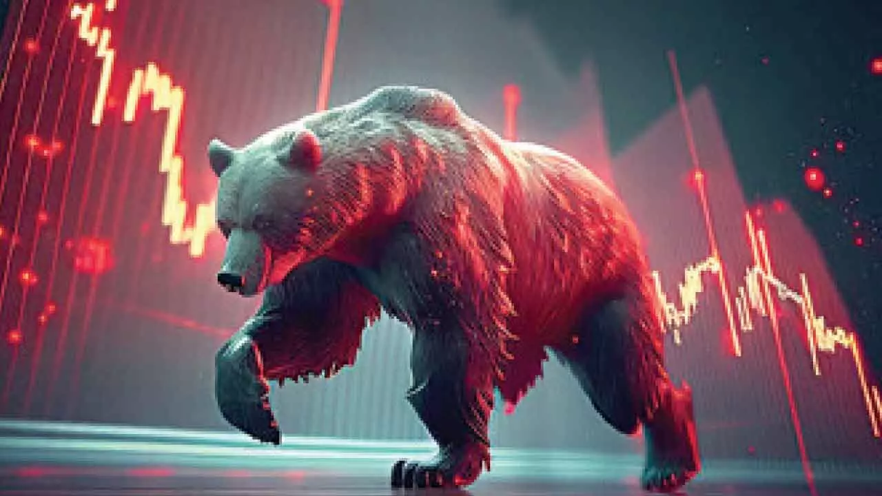 Markets slide for second session amid selling in blue chip scrips Markets slide for second session amid selling in blue chip scrips