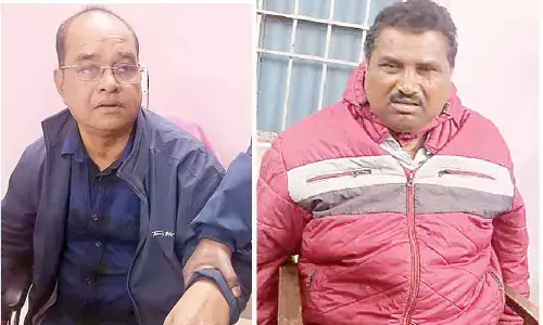 Two engineers nabbed while taking Rs 60K bribe Two engineers nabbed while taking Rs 60K bribe