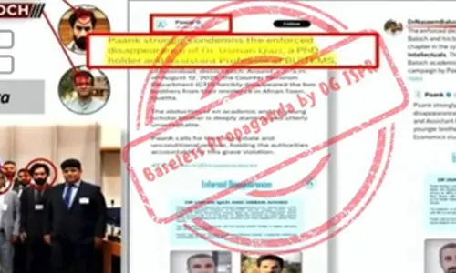 Baloch National Movement blasts Pakistani Army over baseless propaganda campaign