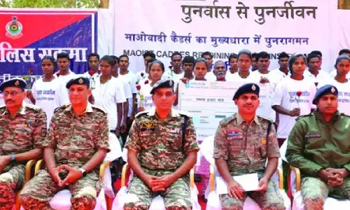 26 Naxalites surrender in Chhattisgarhs Sukma 26 Naxalites surrender in Chhattisgarhs Sukma