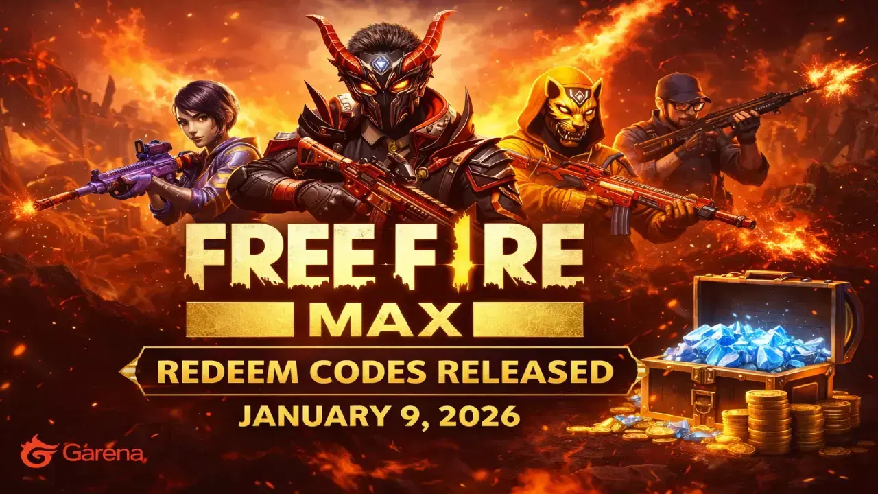 Garena Free Fire Max Redeem Codes Released for January 9, 2026 Garena Free Fire Max Redeem Codes Released for January 9, 2026