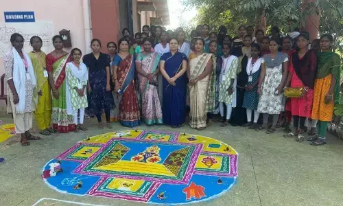 Women Empowerment Cell Organizes Rangoli Competitions