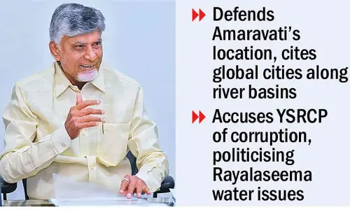 Naidu hits back at Jagan over Amaravati remarks Naidu hits back at Jagan over Amaravati remarks