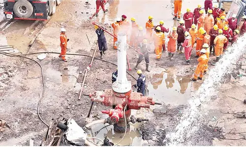 Fire at Irusumanda ONGC well extinguished, relief for locals Fire at Irusumanda ONGC well extinguished, relief for locals