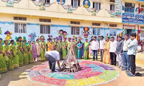 Sri Vani High School hosts grand Sankranti celebrations Sri Vani High School hosts grand Sankranti celebrations