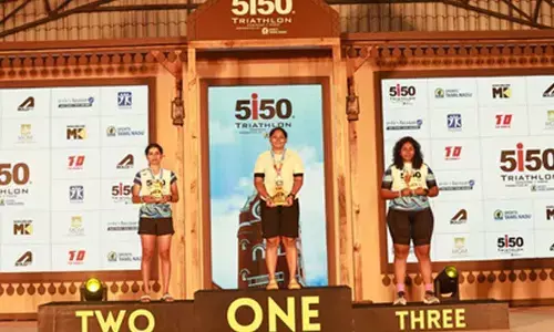 Indians steal show at inaugural 5i50 Triathlon Chennai 2026