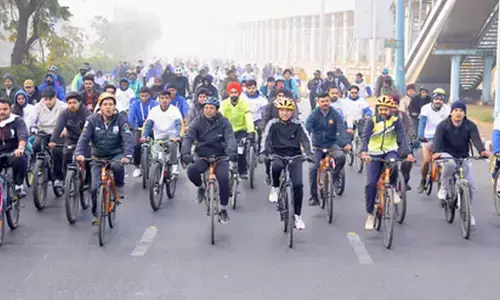 Strong leadership is only possible with healthy body, says Mandaviya at 56th Fit India Sundays on Cycle