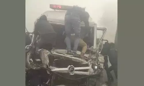 Dense fog causes massive pile-up on Muzaffarpur-Darbhanga highway, three critically injured
