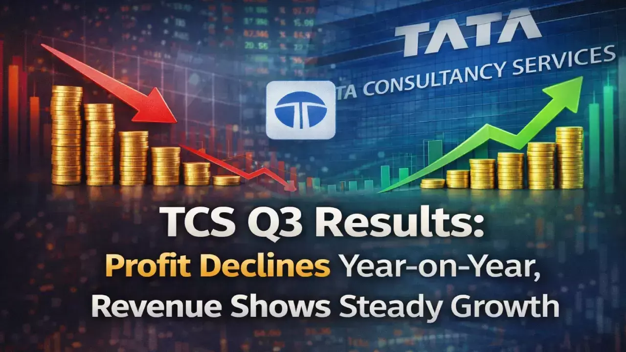 TCS Q3 Results: Profit Declines Year-on-Year, Revenue Shows Steady Growth TCS Q3 Results: Profit Declines Year-on-Year, Revenue Shows Steady Growth