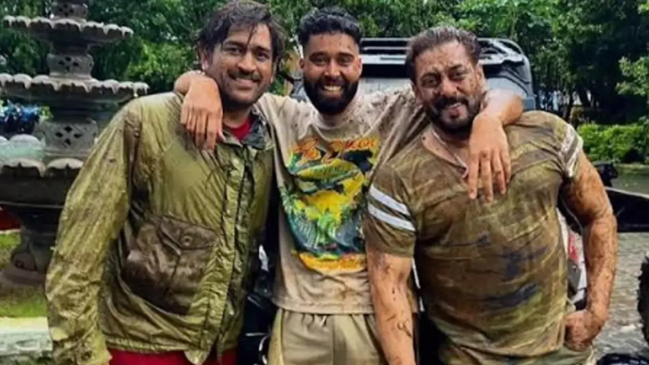 Salman Khan, MS Dhoni, AP Dhillon’s muddy adventure takes social media by storm Salman Khan, MS Dhoni, AP Dhillon’s muddy adventure takes social media by storm