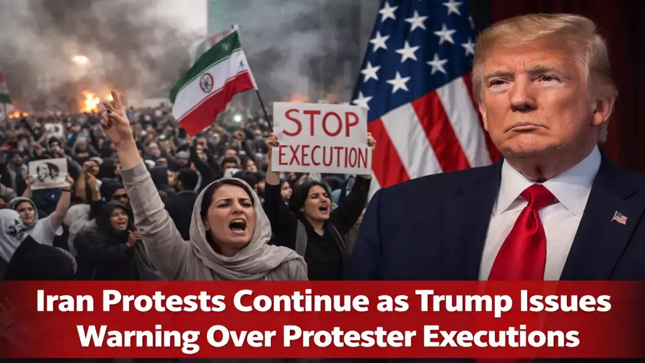 Iran Protests Continue as Trump Issues Warning Over Protester Executions