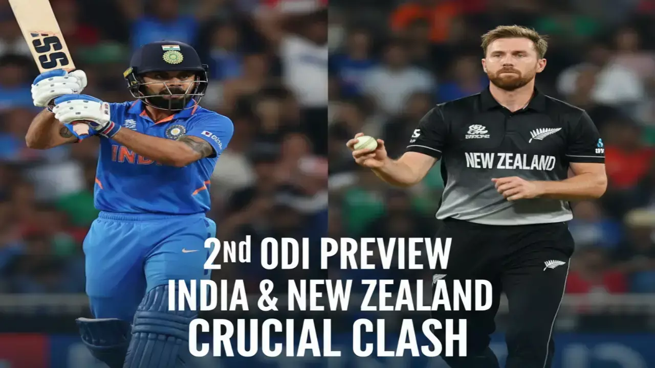 2nd ODI Preview: India and New Zealand Set for Crucial Clash