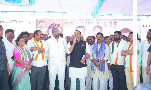 Telangana ministers lays stone for development projects in Bhutpur of Mahbubnagar