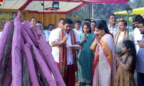 Grand Sankranthi Celebrations at Home Minister Anitas Residence