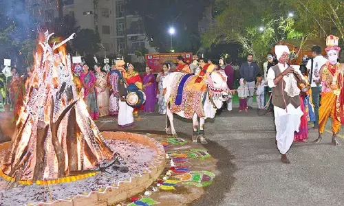 Bhogi celebrations pervade Malaysian Township in city Bhogi celebrations pervade Malaysian Township in city