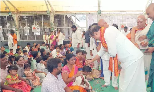 Traditional Bhogi pandlu celebrations mark Sankranti Brahmotsavams
