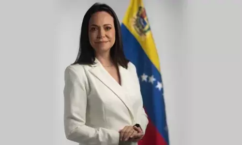 Venezuelan oppn leader Machado presents Nobel medal to Trump at White House