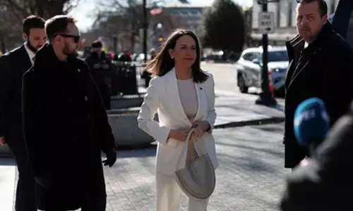 Great honour, says Trump after Venezuelas Machado presents her Nobel Peace Prize to him