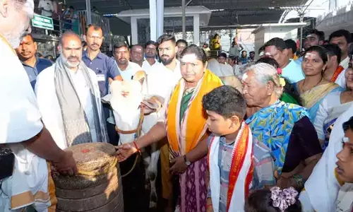 Minister Seethakka Highlights Development of Vemulawada Rajanna Temple
