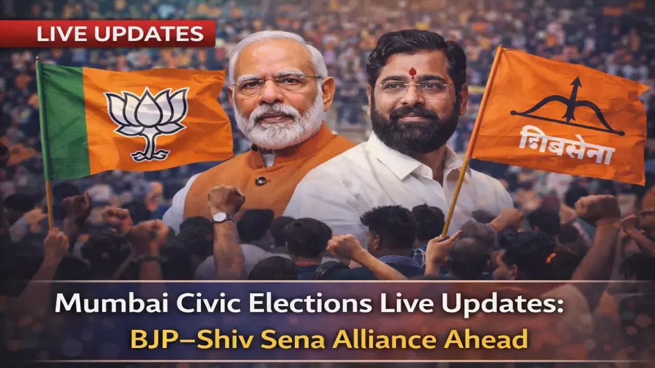 Mumbai Civic Elections Live Updates: BJP–Shiv Sena Alliance Ahead