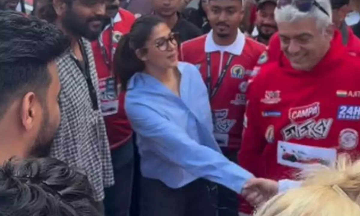 Nayanthara, Vignesh Shivan Cheer Ajith Kumar at Dubai 24H Race | Quick Digest
