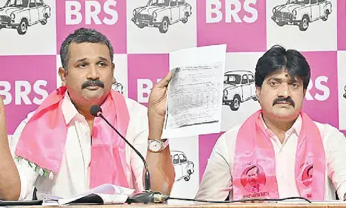 BRS leaders accuse Congress leader Sampath of extortion
