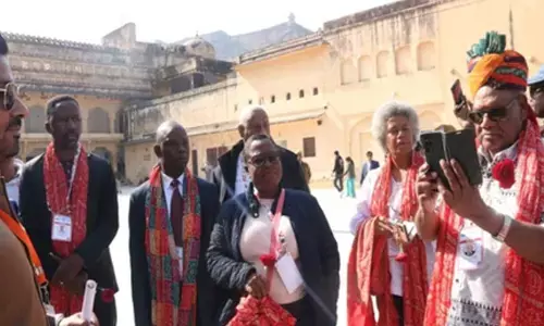 Commonwealth parliamentary delegation spellbound by grandeur of Amer Fort