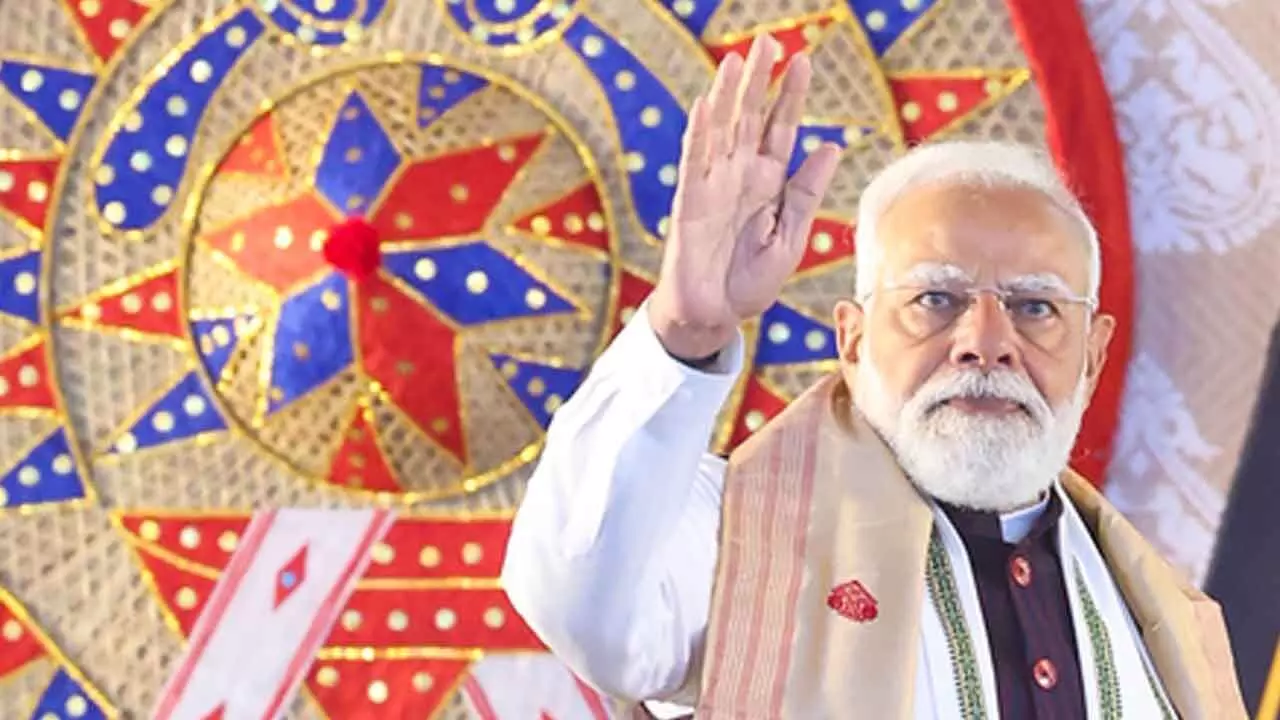 BJP govt hiked Rail Budget for Assam five times compared to Congress regime, says PM Modi BJP govt hiked Rail Budget for Assam five times compared to Congress regime, says PM Modi