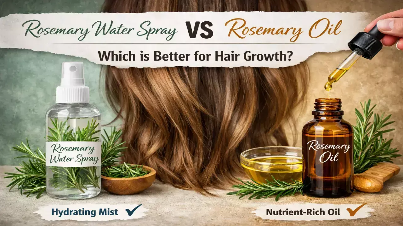 Rosemary Water Spray vs Rosemary Oil: Which Is Better for Hair Growth?