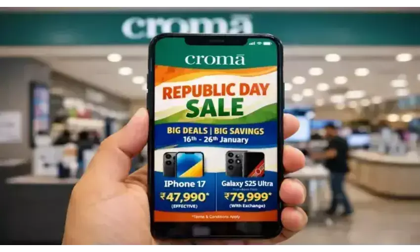 Croma Republic Day Sale Brings Big Discounts on iPhone 17 and Galaxy S25 Ultra