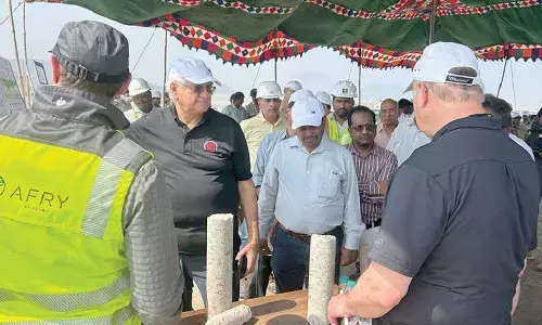 Foreign expert team inspects progress of Polavaram project