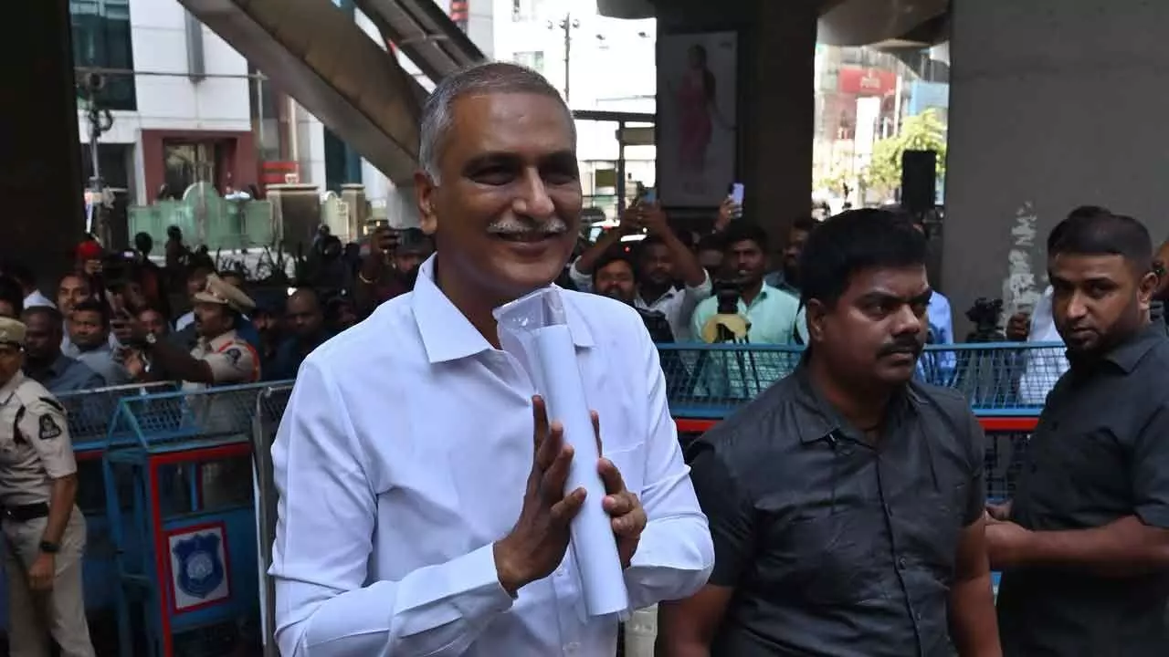 SIT grills Harish Rao for 7 hrs in phone-tapping case SIT grills Harish Rao for 7 hrs in phone-tapping case