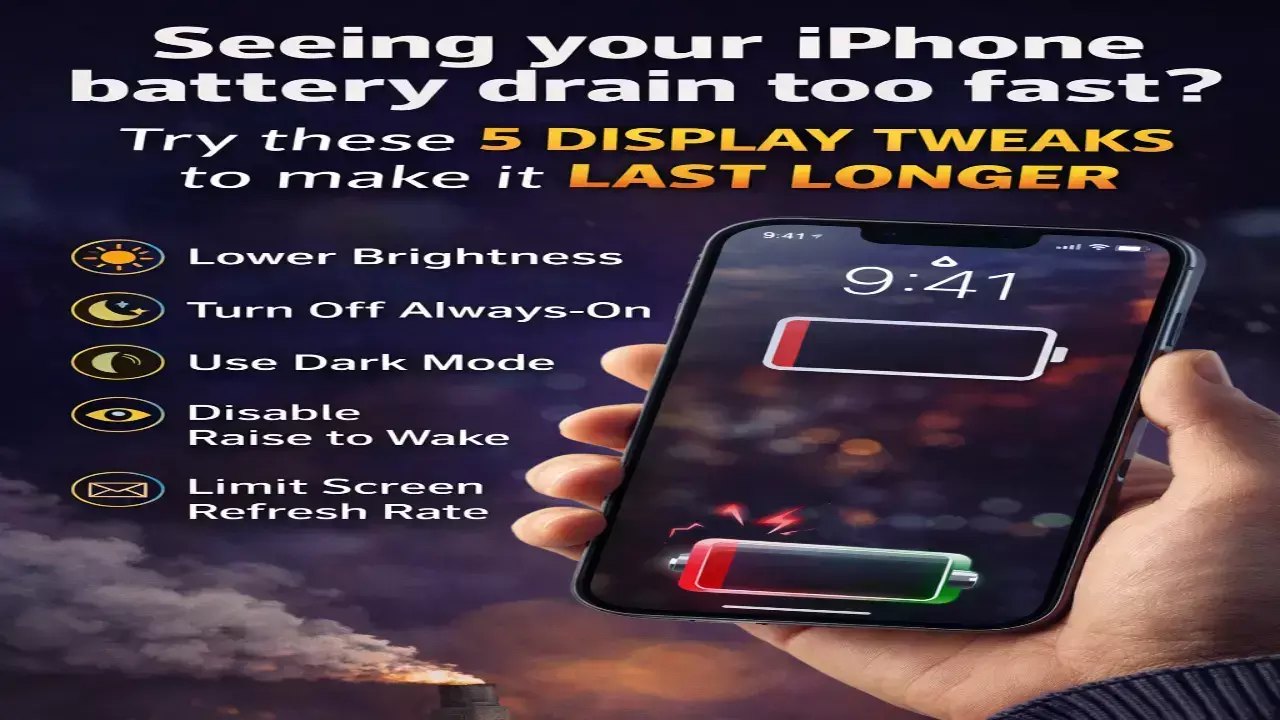 Seeing your iPhone battery drain too fast? Try these 5 display tweaks to make it last longer. Seeing your iPhone battery drain too fast? Try these 5 display tweaks to make it last longer.