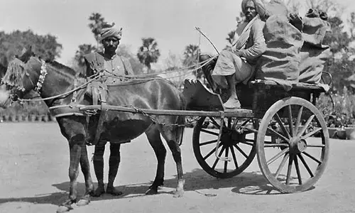 Rhythmic echo of horse hooves has faded into silence