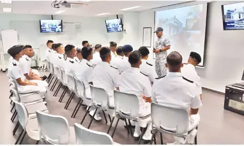 Indian Navy’s first training squadron leaves Singapore