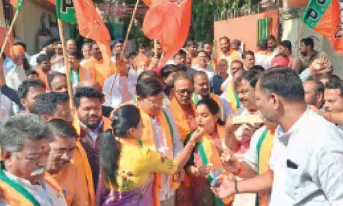Celebrations erupt in TG as Nitin Nabin takes charge as National BJP president