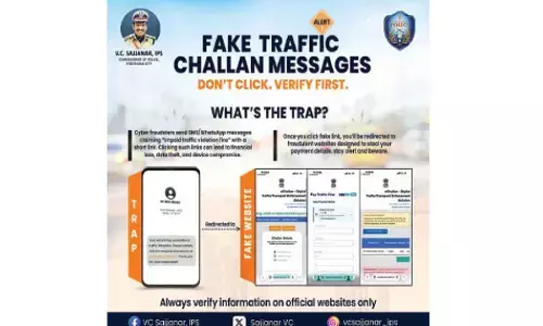 DCP receives fake traffic challan messages, police issues advisory