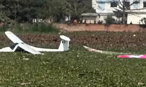 IAF Trainer Aircraft Crashes Into Pond In Prayagraj During Training Flight, Both Pilots Rescues