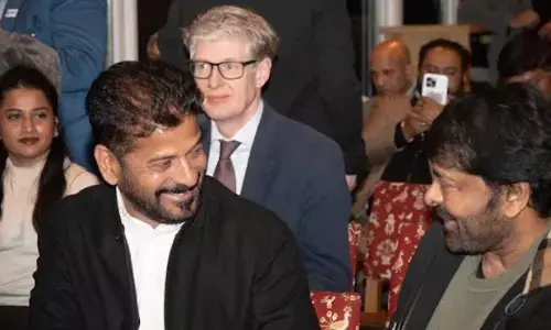 Chiranjeevi joins CM Revanth Reddy at WEF 2026