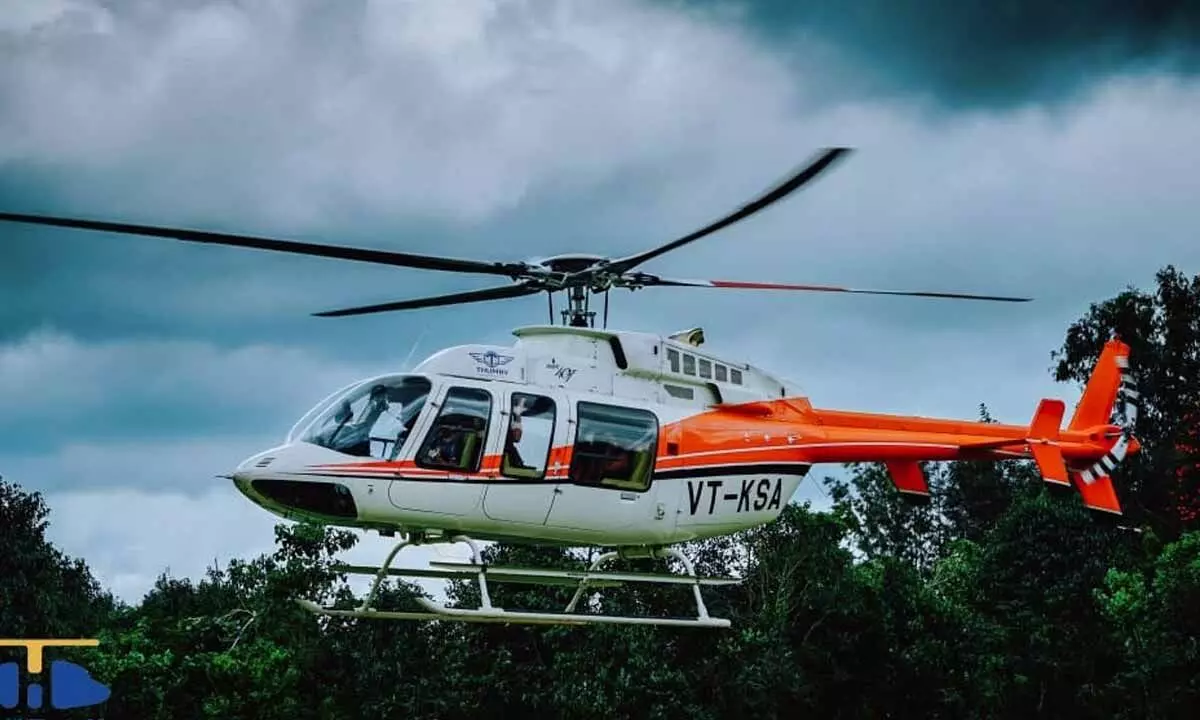 Helicopter services to be introduced for Medaram Jatara devotees Helicopter services to be introduced for Medaram Jatara devotees