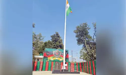 FFOI instals 200th monumental national flag at Kangla Fort