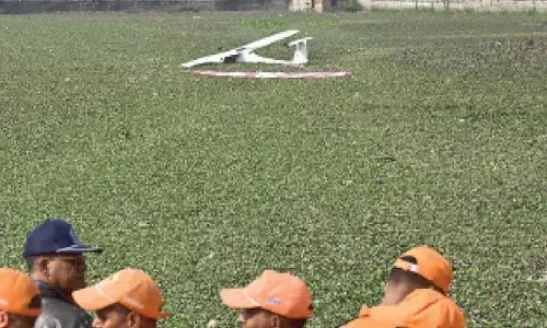 IAF training plane crashes into pond in Prayagraj