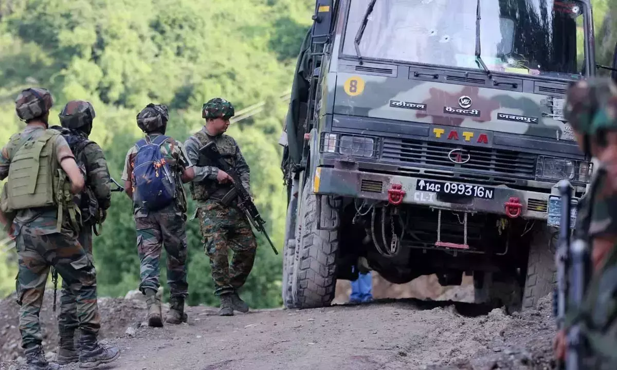 Ten Army personnel lost their lives and ten others were injured after a military vehicle fell into a gorge in Doda quarter of Jammu and Kashmir. Ten Army personnel lost their lives and ten others were injured after a military vehicle fell into a gorge in Doda quarter of Jammu and Kashmir.
