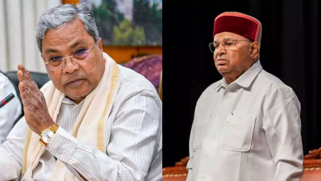 Acting like a puppet: Siddaramaiah hits out at Guv Acting like a puppet: Siddaramaiah hits out at Guv